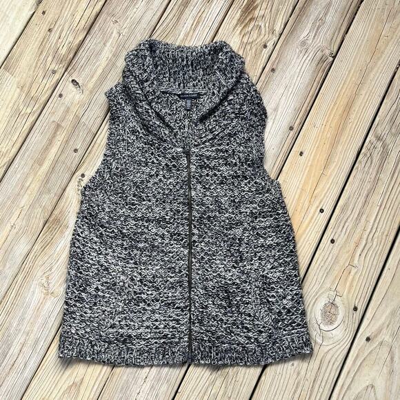 Eileen Fisher Women's Sleeveless Zip Front Yak/Merino Wool Sweater Vest Size L - Picture 1 of 7